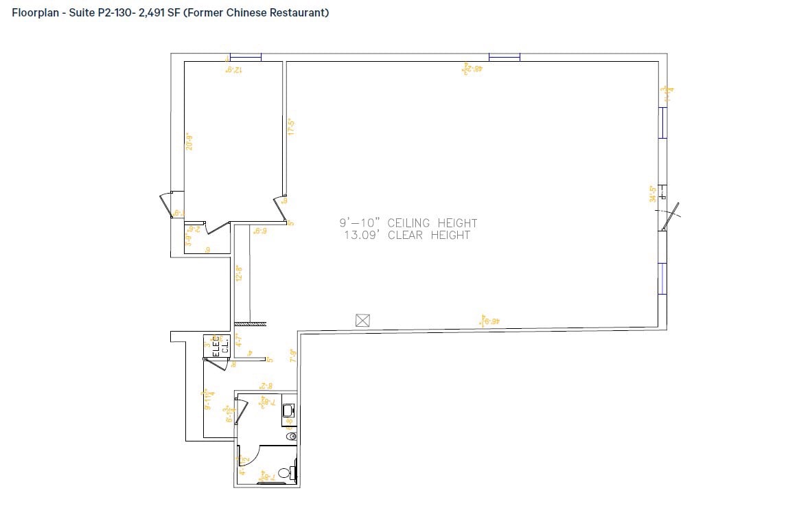 Suite P2-130 Floorplan