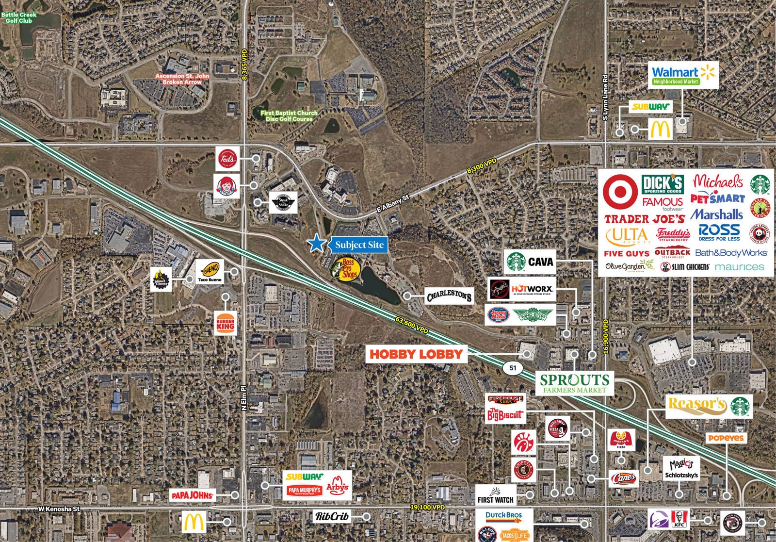 Tulsa Bass Pro Lot - aerial - 02.17.26