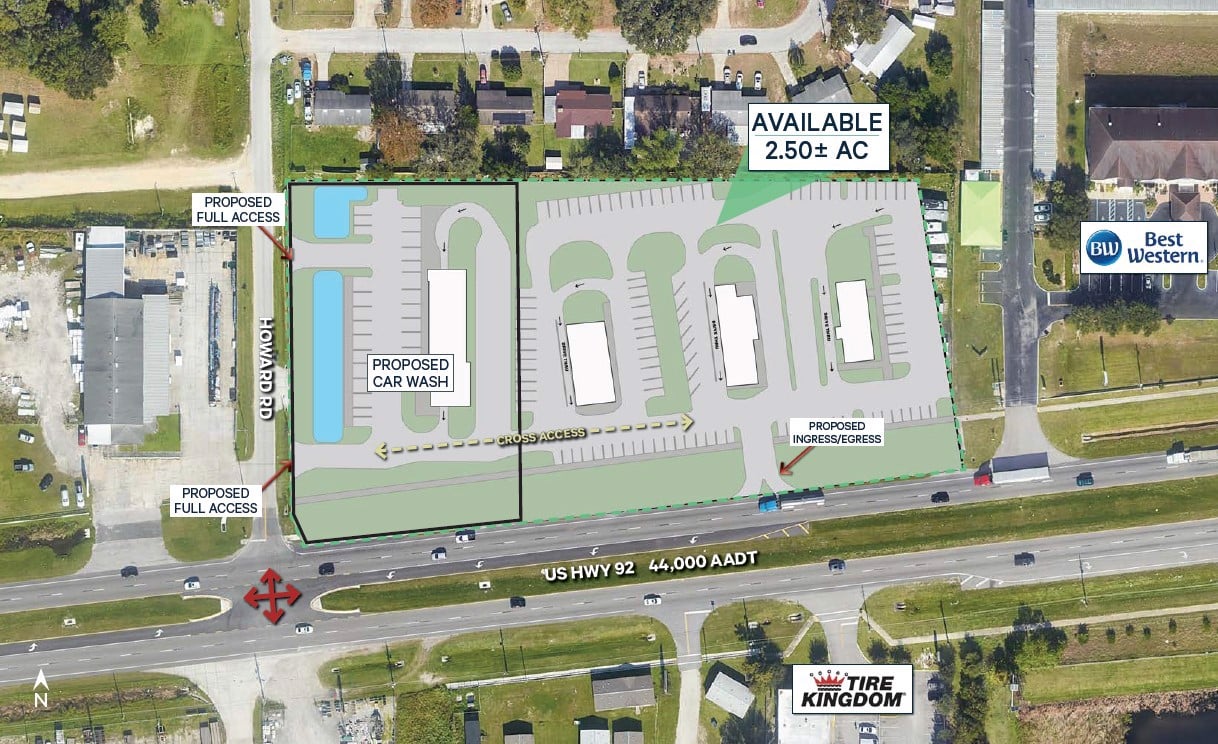 Site Plan - Auburndale US 92 & Howard