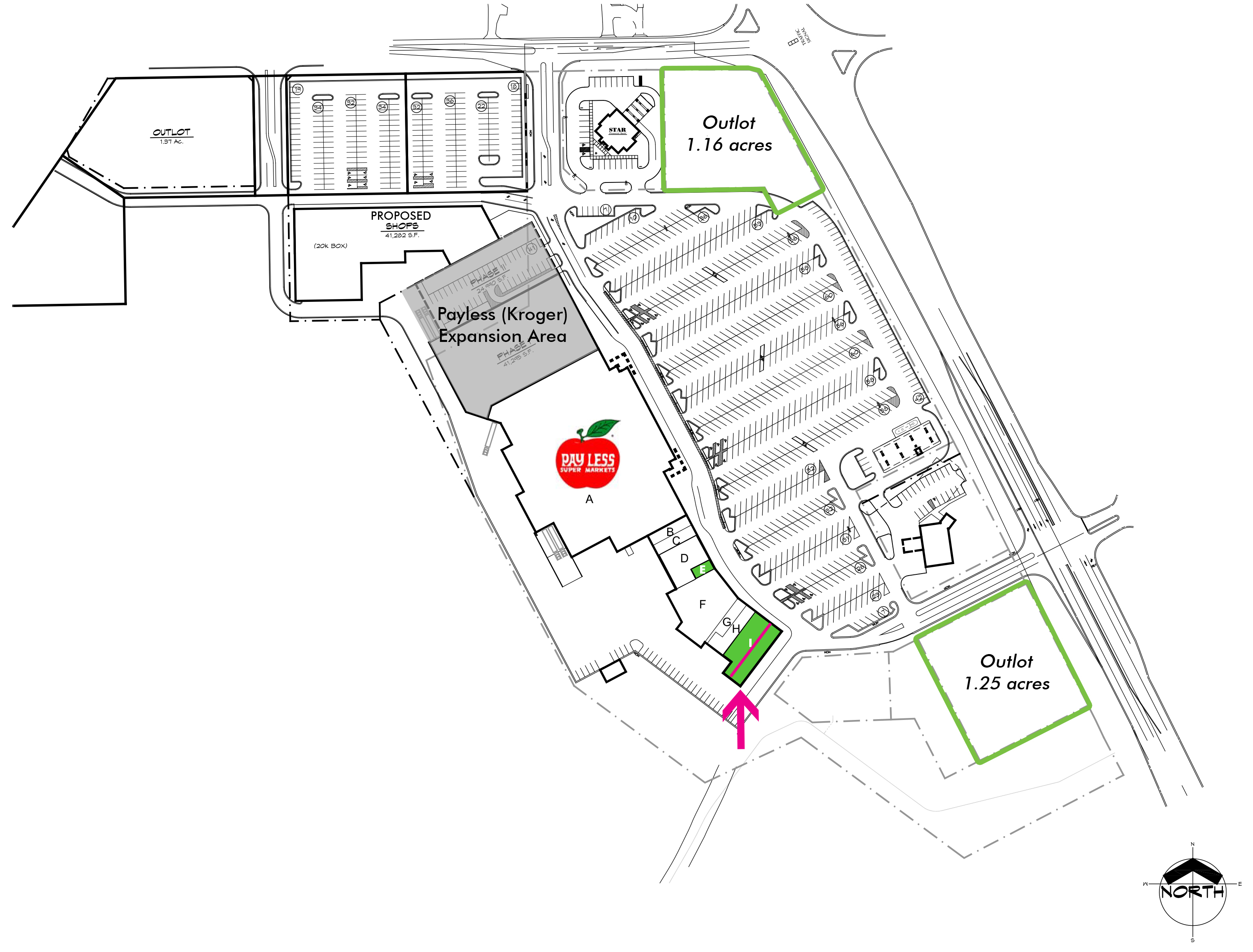 Cross Street Market Place Site Plan_Pizza Hut Space