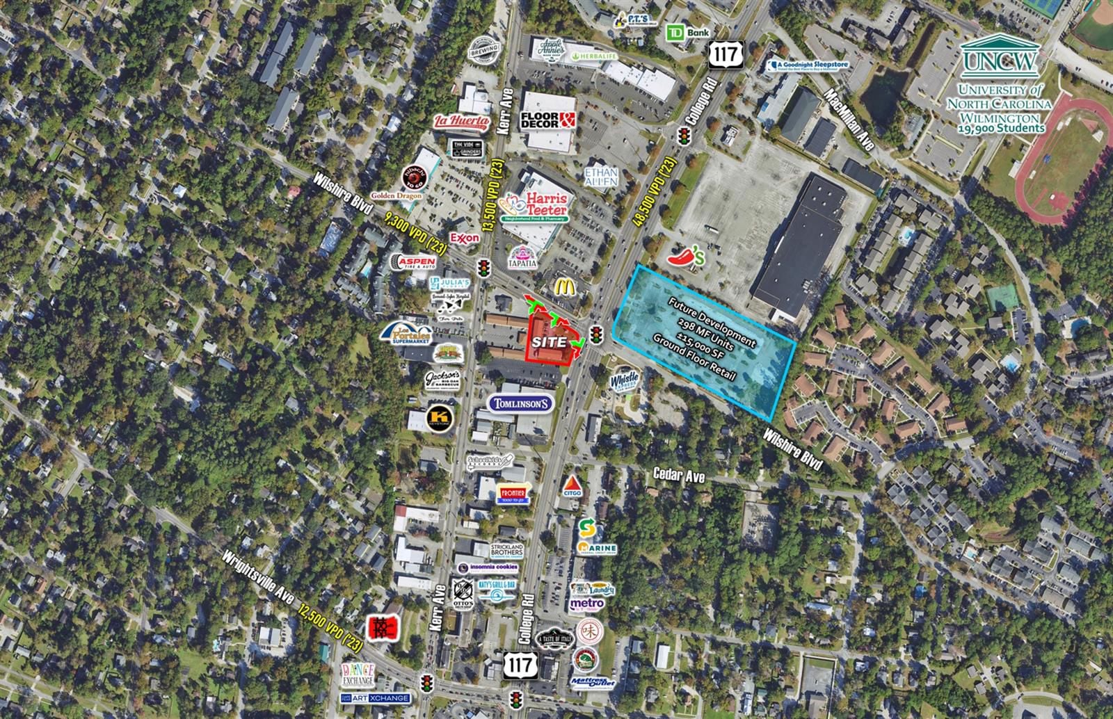 Wilmington, NC - Wilshire Blvd & College Rd - CU