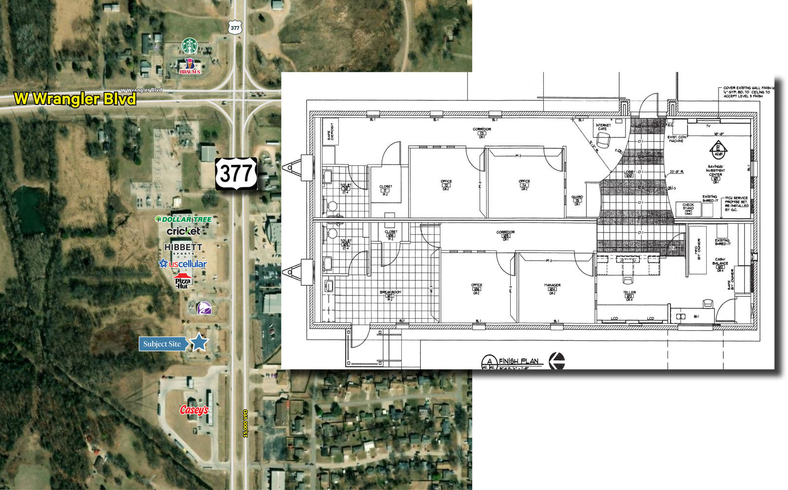 TFCU - 2221 N Milt Phillips Ave - Aerial