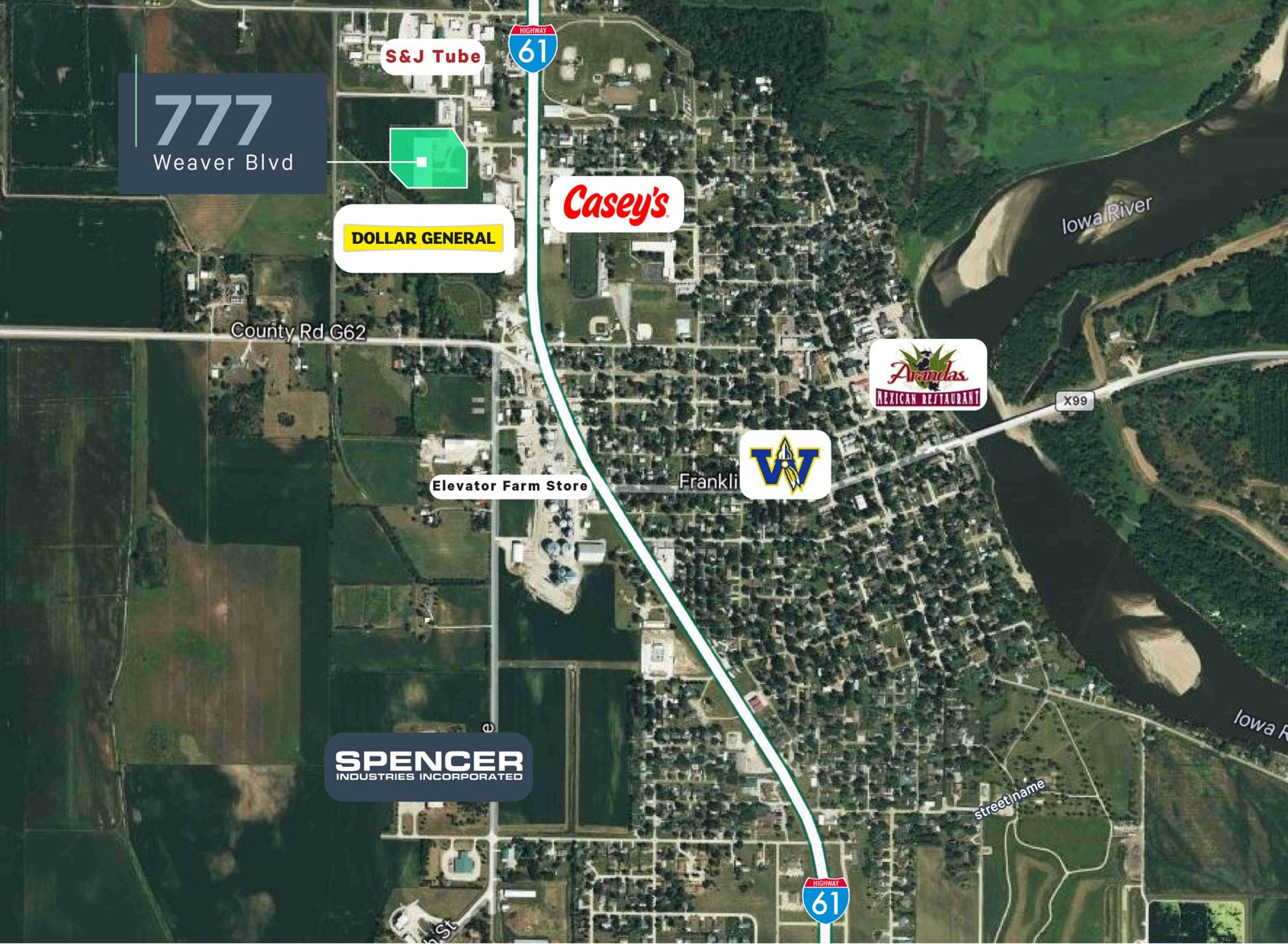 777 Weaver Blvd, Wapello-MAP