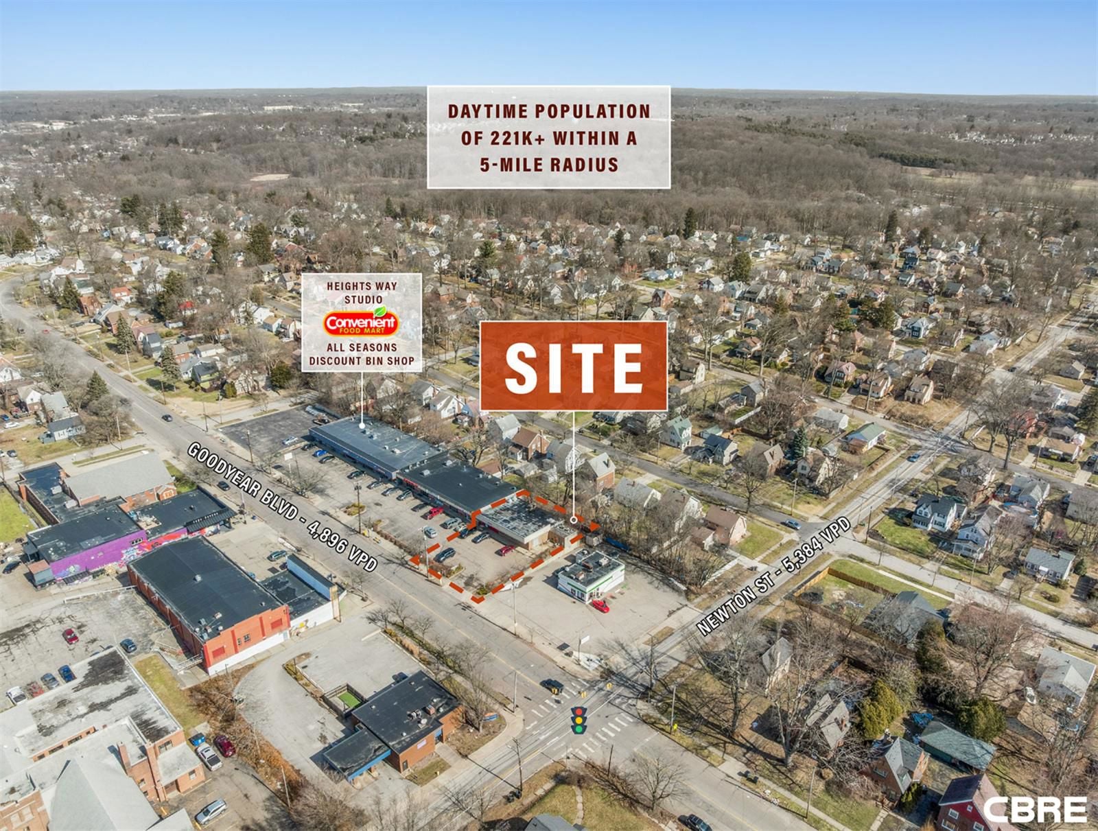 2,742 SF Building on ±0.25 AC 1744 Goodyear Boulevard - Image 2