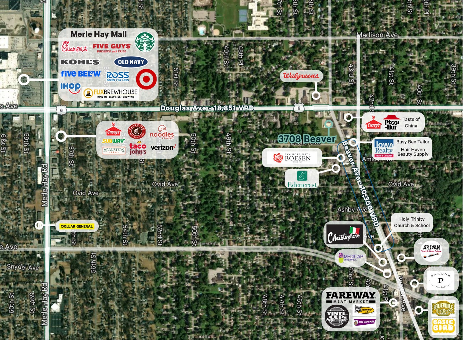 3708 Beaver Avenue-Map