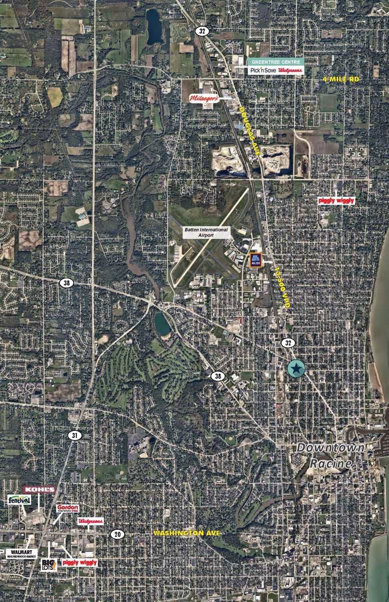 Hight Flight Aerial_1700 Dr Martin Luther King Drive, Racine