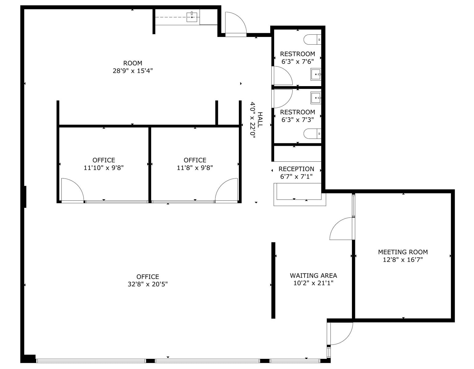 Suite 100 Floorplan