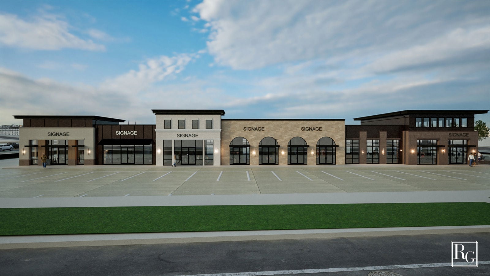 Grand Avenue Retail Center Rendering