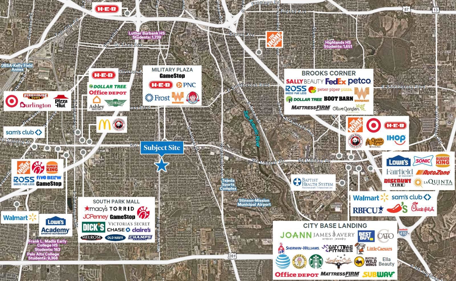 2822 Pleasanton Trade Aerial