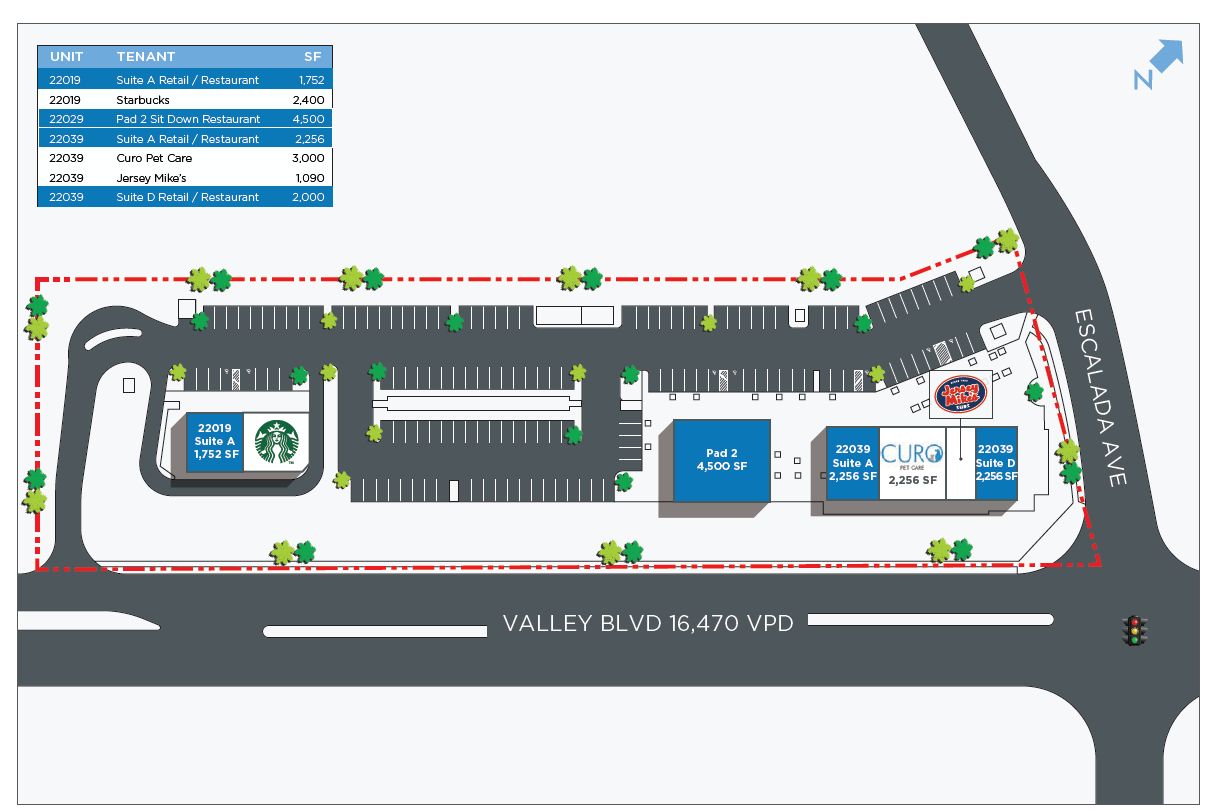 Terraces Site Plan