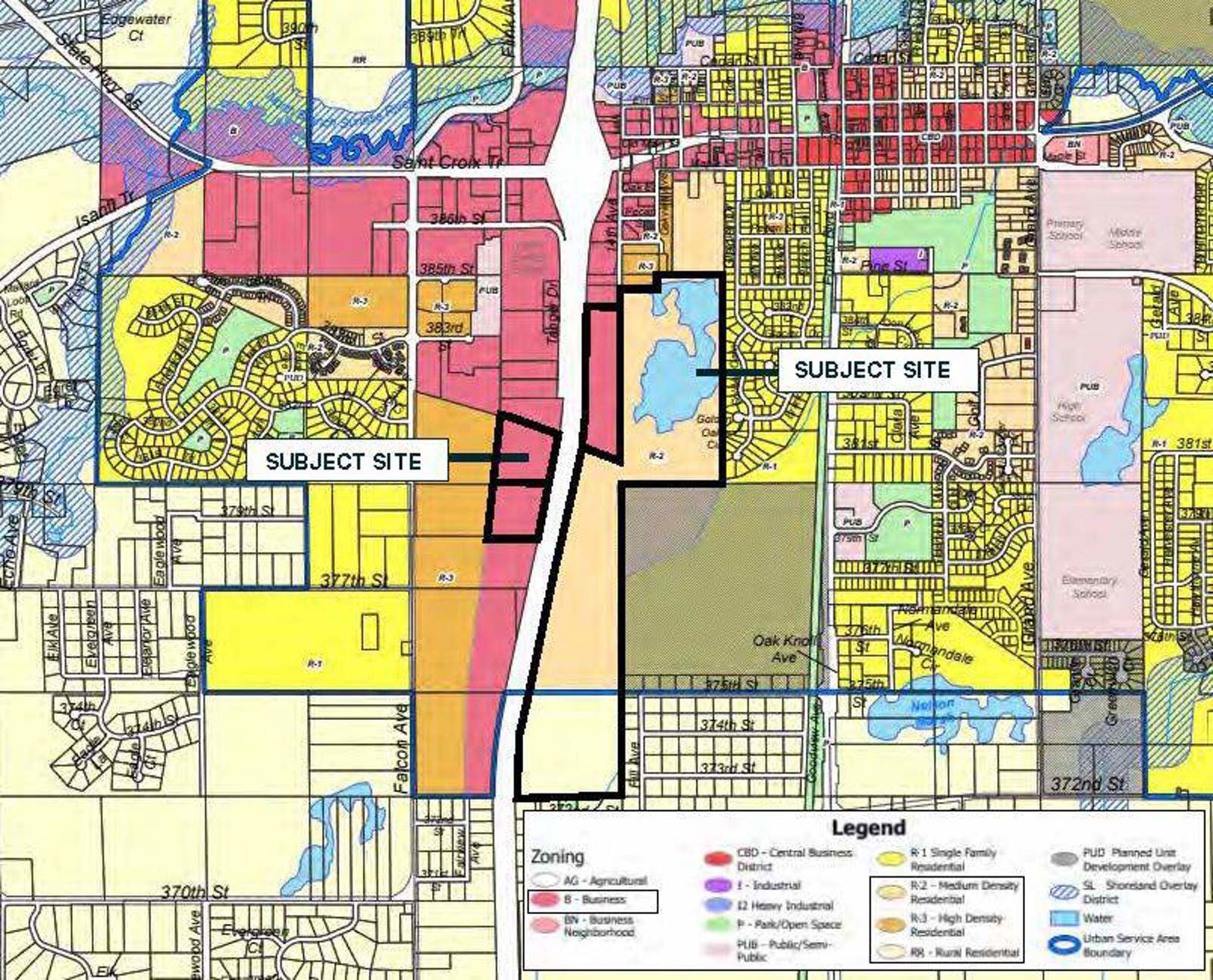 North Branch_14th Ave. & Falcon Ave_ Zoning