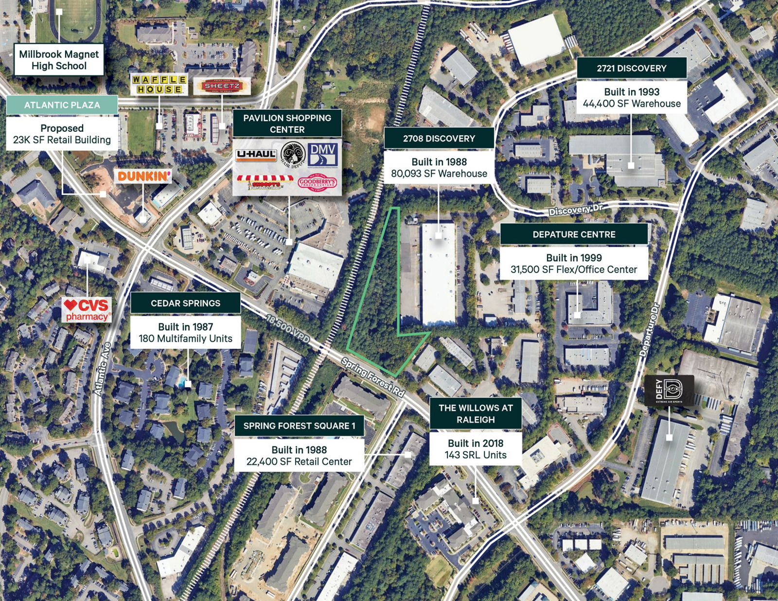 2601 Spring Forest Road - Aerial