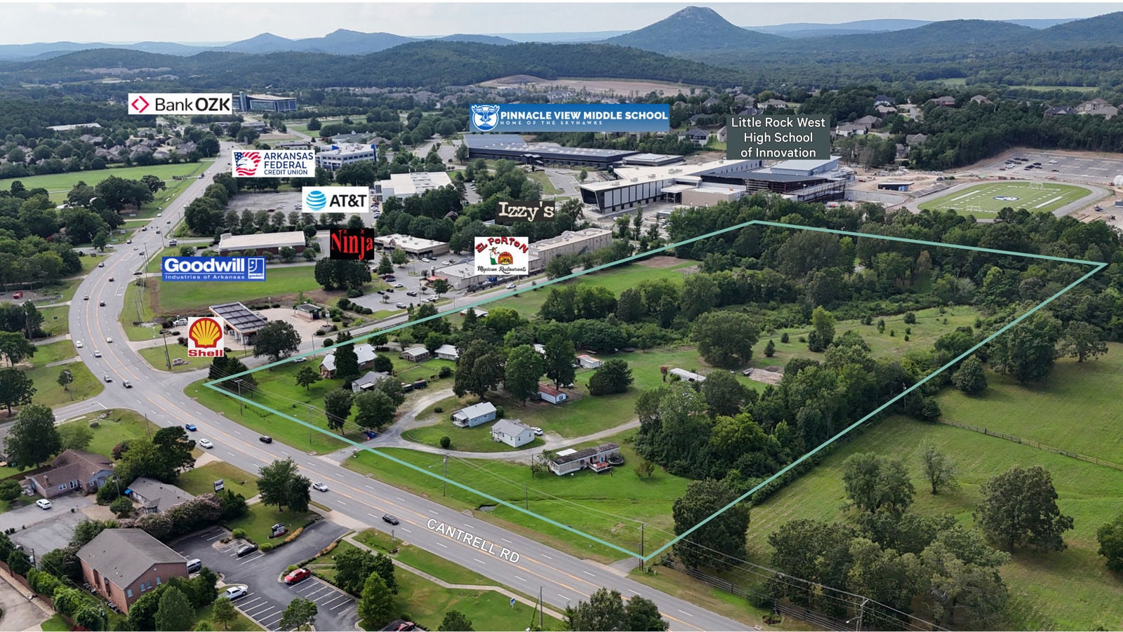 Labeled Aerial 16708 Cantrell Rd