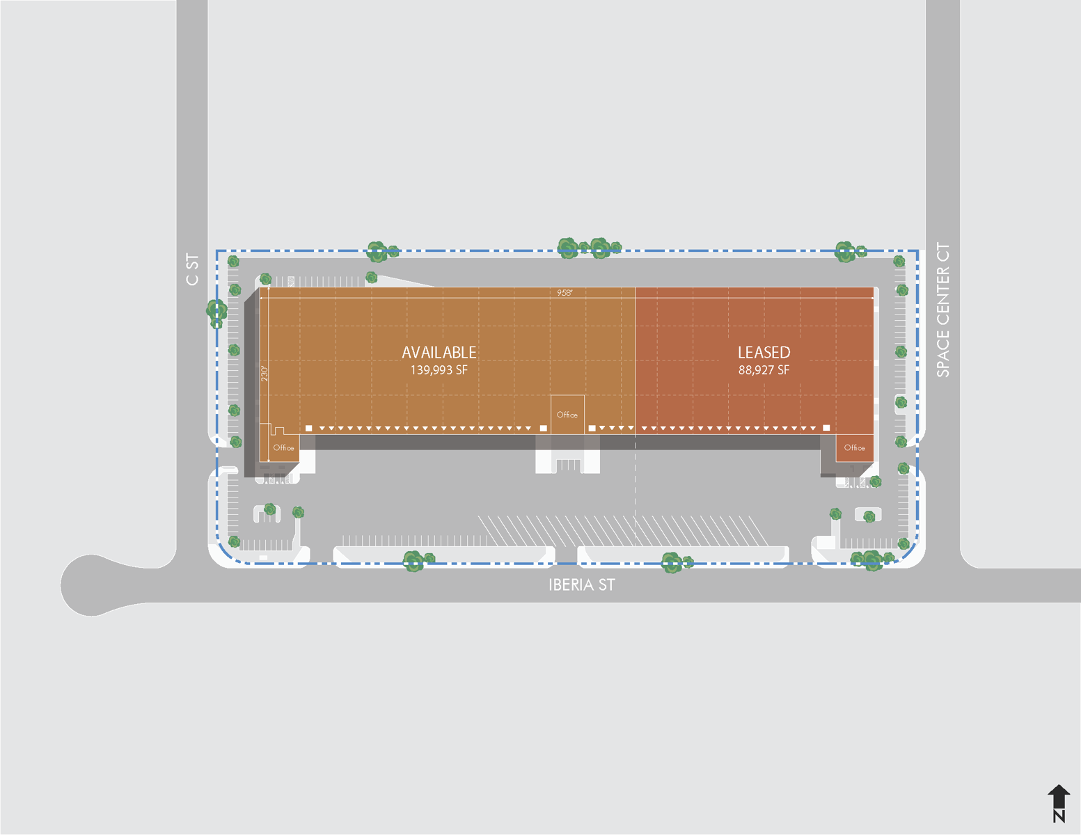 11201 Iberia St - Site Plan