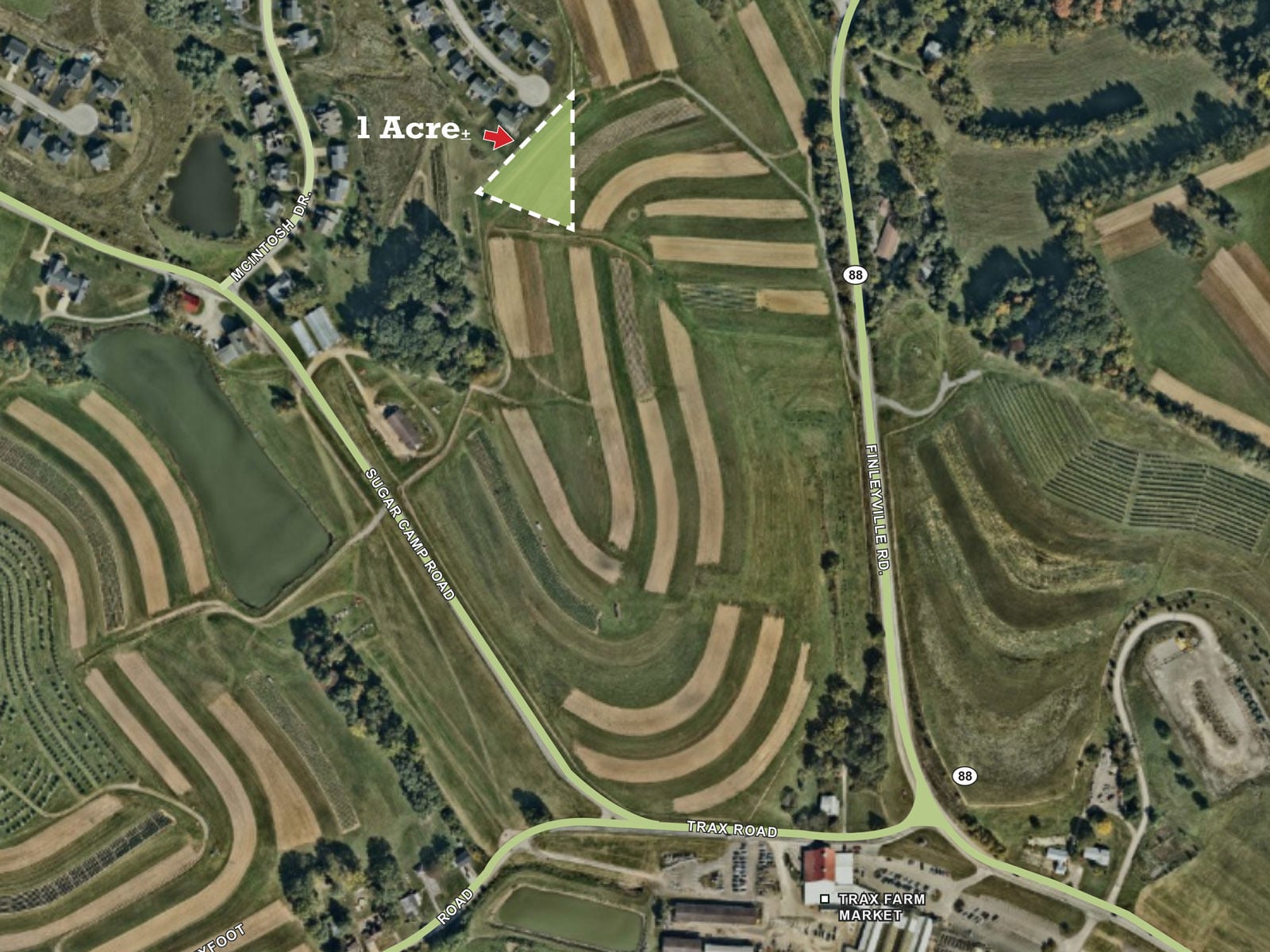 1 acre lot aerial for GL