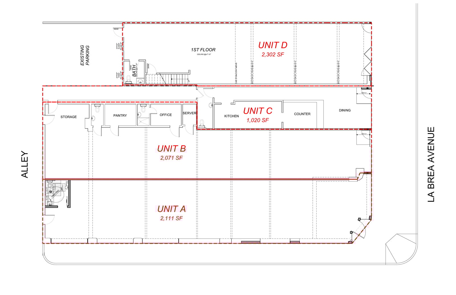 459 1□2 - 467 S. La Brea Units A-D_Area Cal. Floor Plan.JPEG