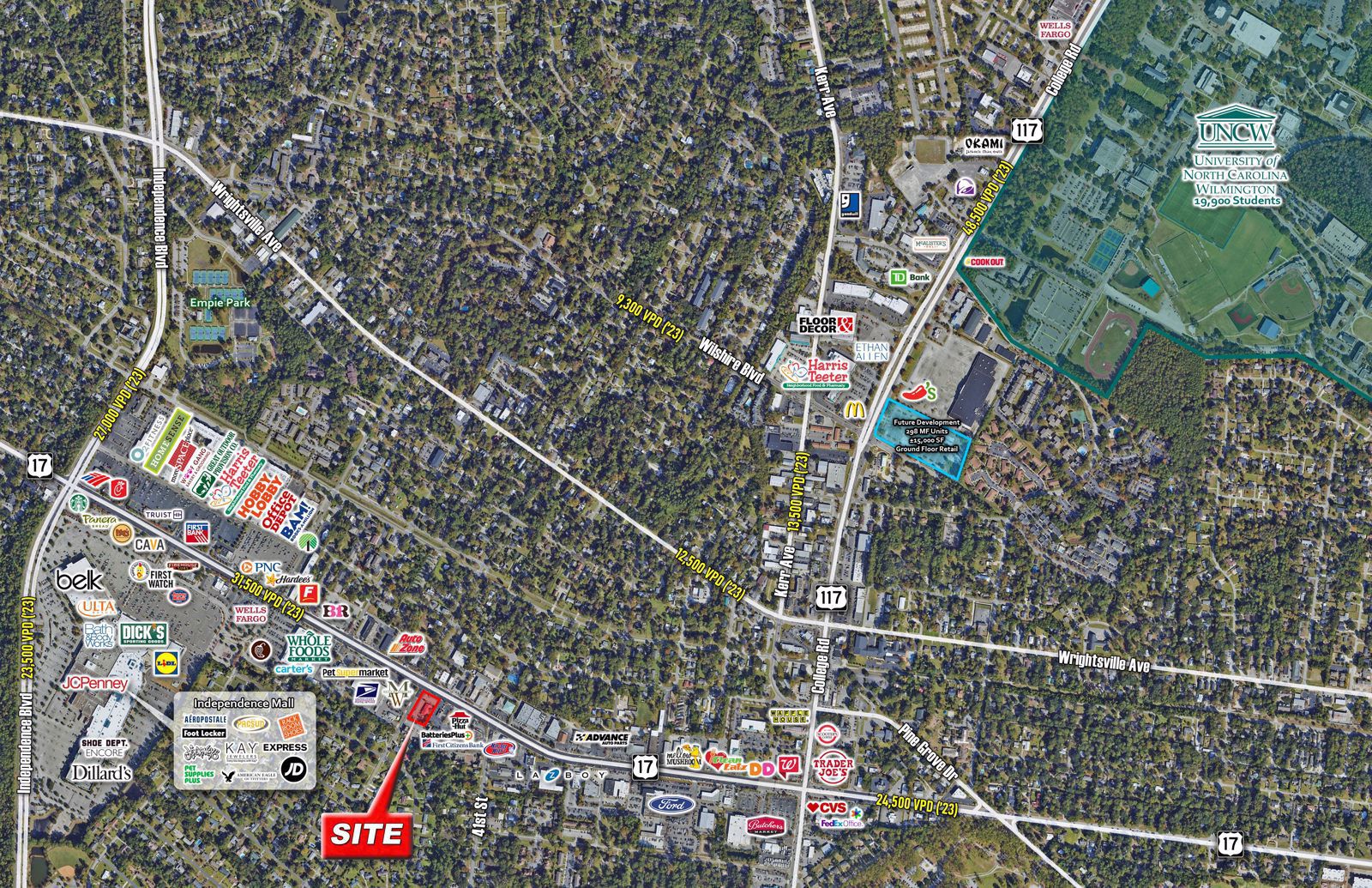 Wilmington NC - Oleander Rd  Lincoln Rd - Wide