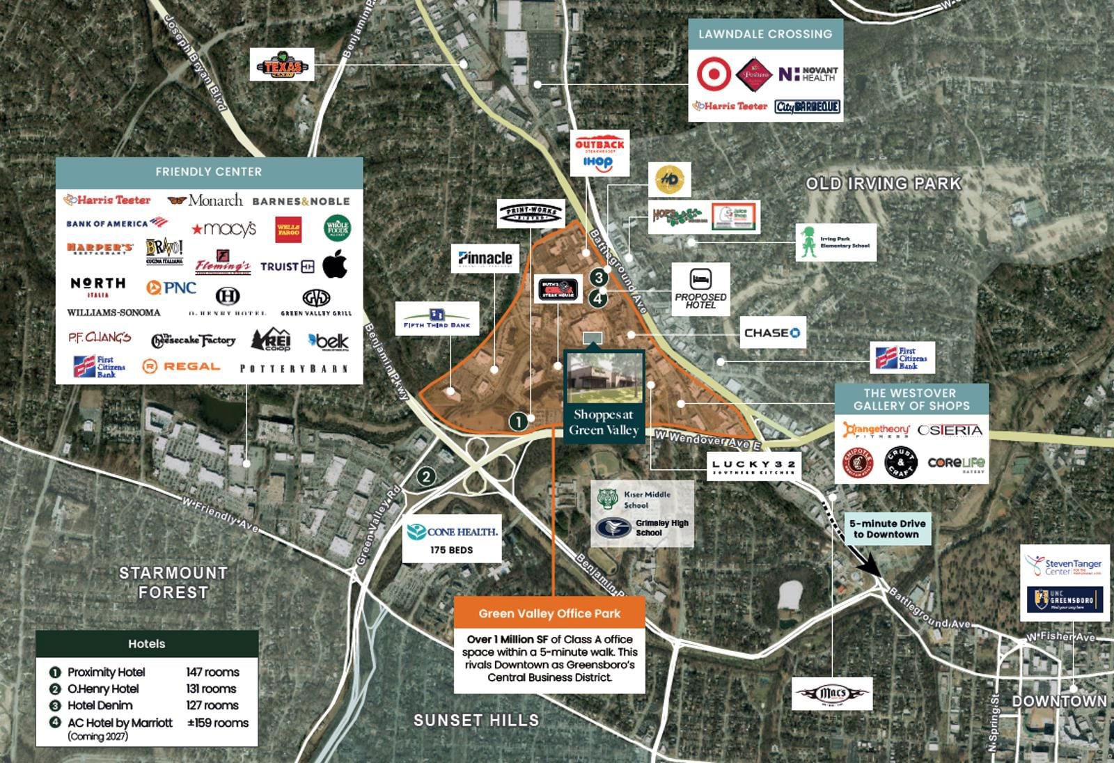 Amenities Map - Proposed Hotel