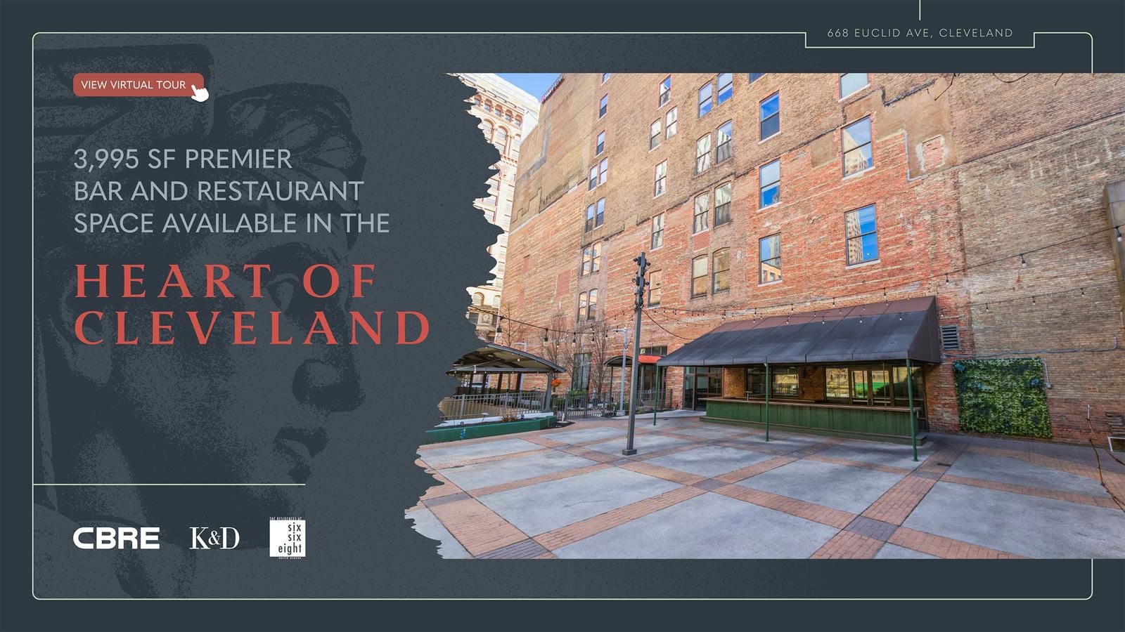 3,995 SF Premier Bar & Restaurant Space 668 Euclid Avenue - Image 1