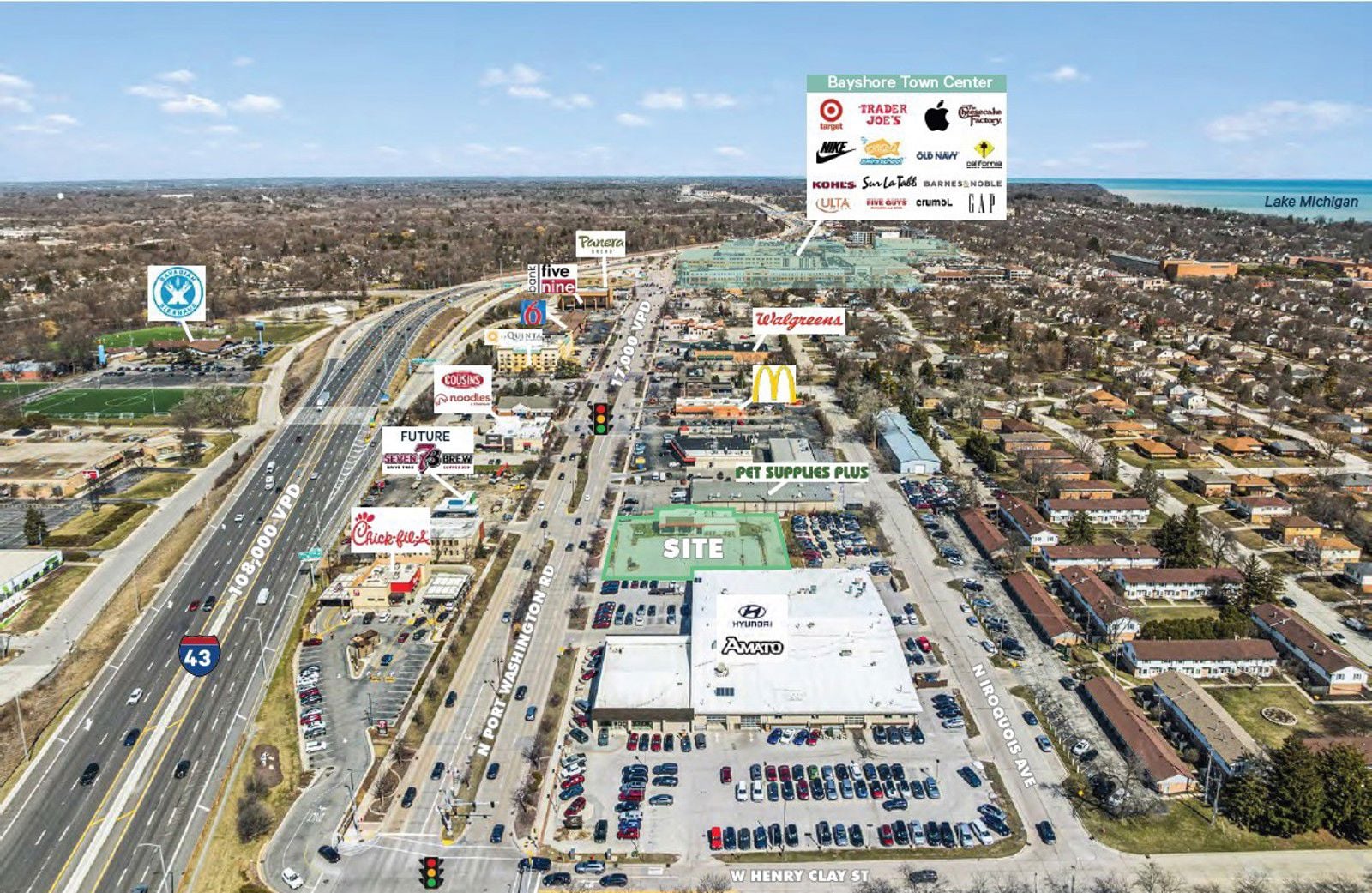 North Facing Aerial_5260 N Port Washington Rd