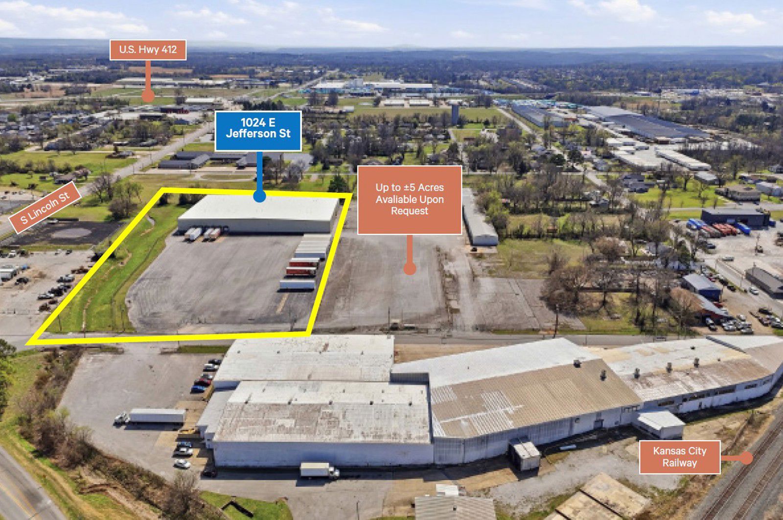 Industrial Building for Lease in Siloam Springs 1024 East Jefferson Street - Image 1