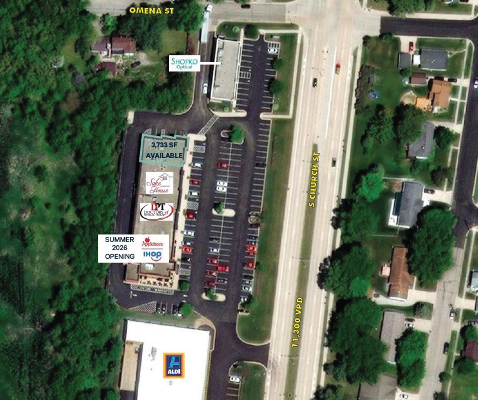 Low Flight Aerial_Watertown Retail Center