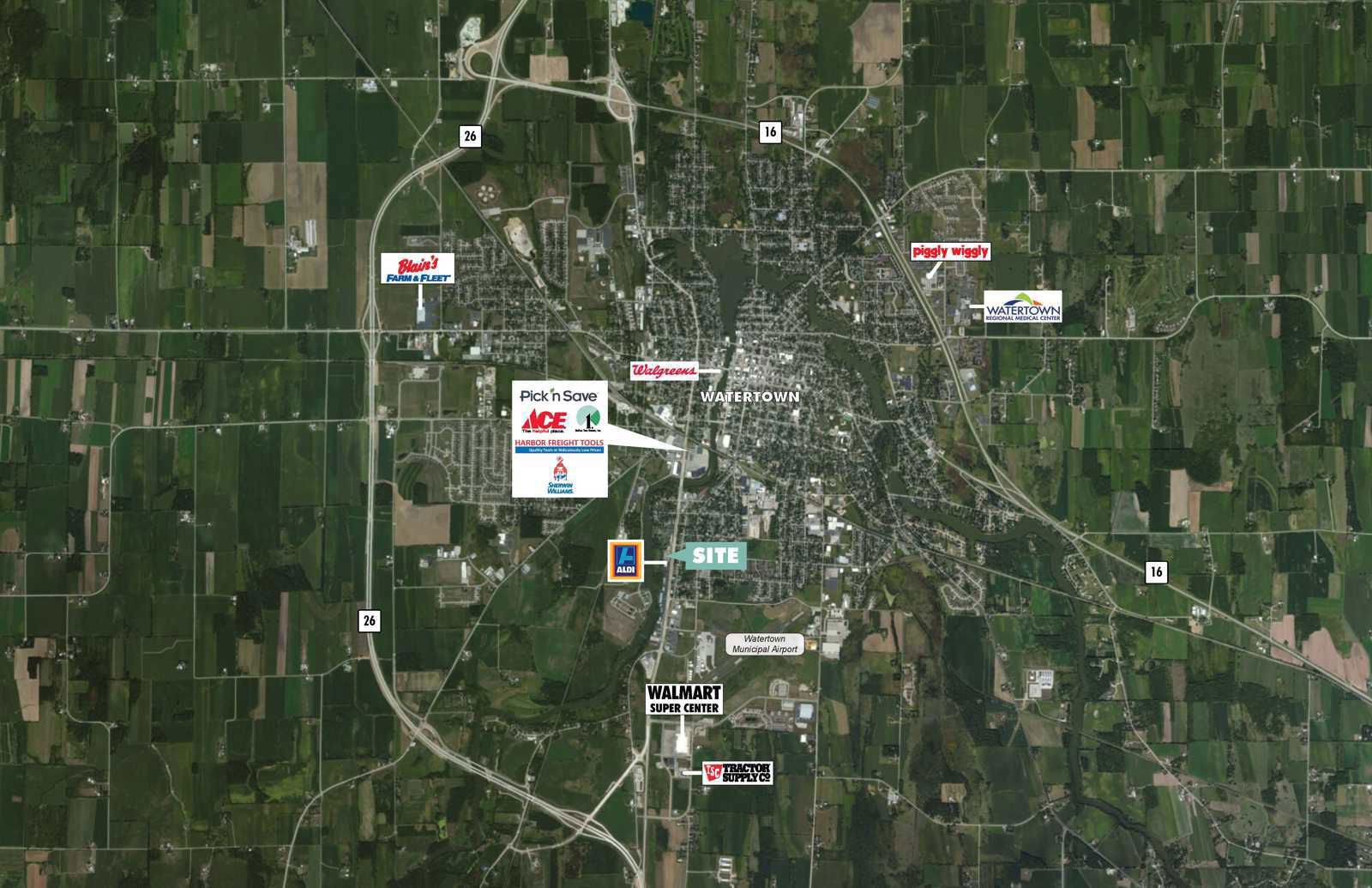 High Flight Aerial_Watertown Retail Center