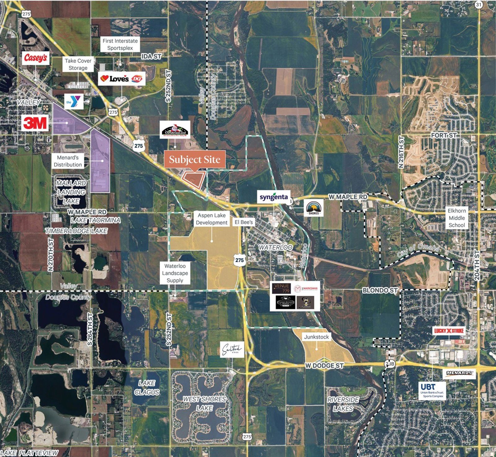 S Hwy 275 Frontage / Visibility | Commercial/Flex Land 25010 Old US Highway 275 - Image 5