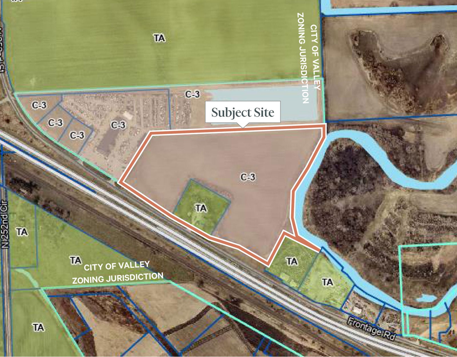 S Hwy 275 Frontage / Visibility | Commercial/Flex Land 25010 Old US Highway 275 - Image 3