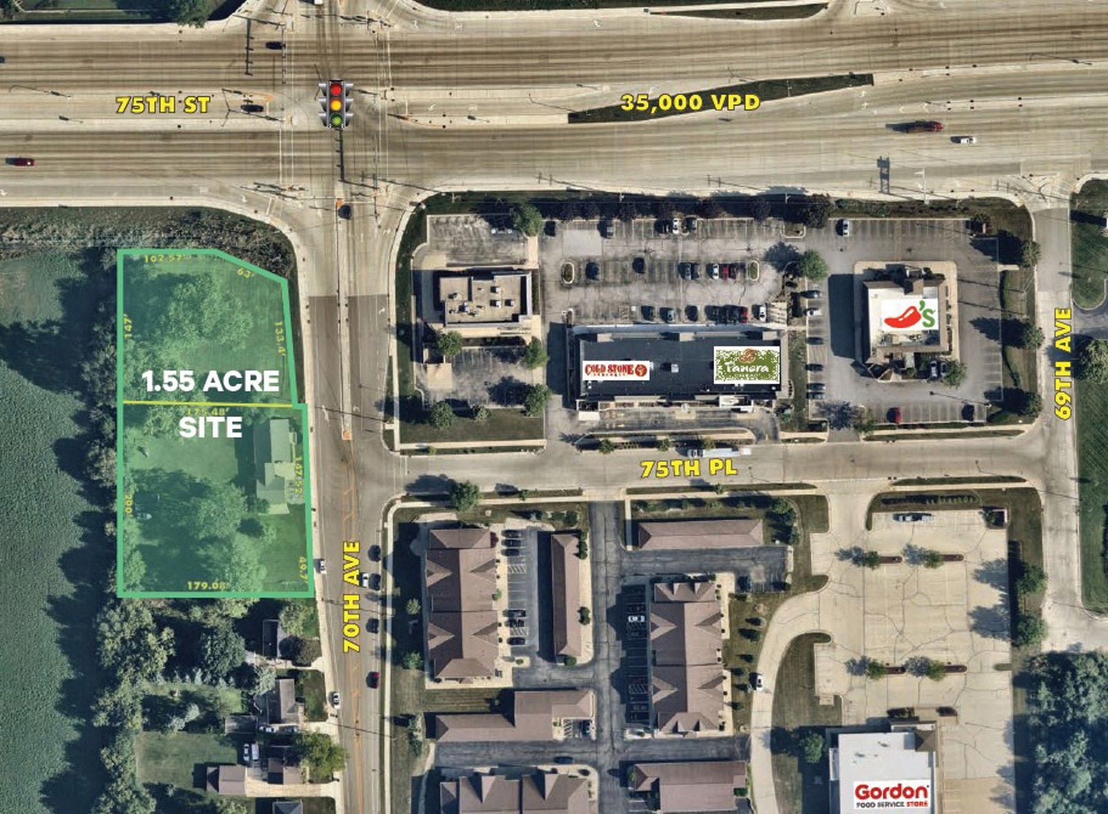 Site Aerial_1.55 Ac_Kenosha