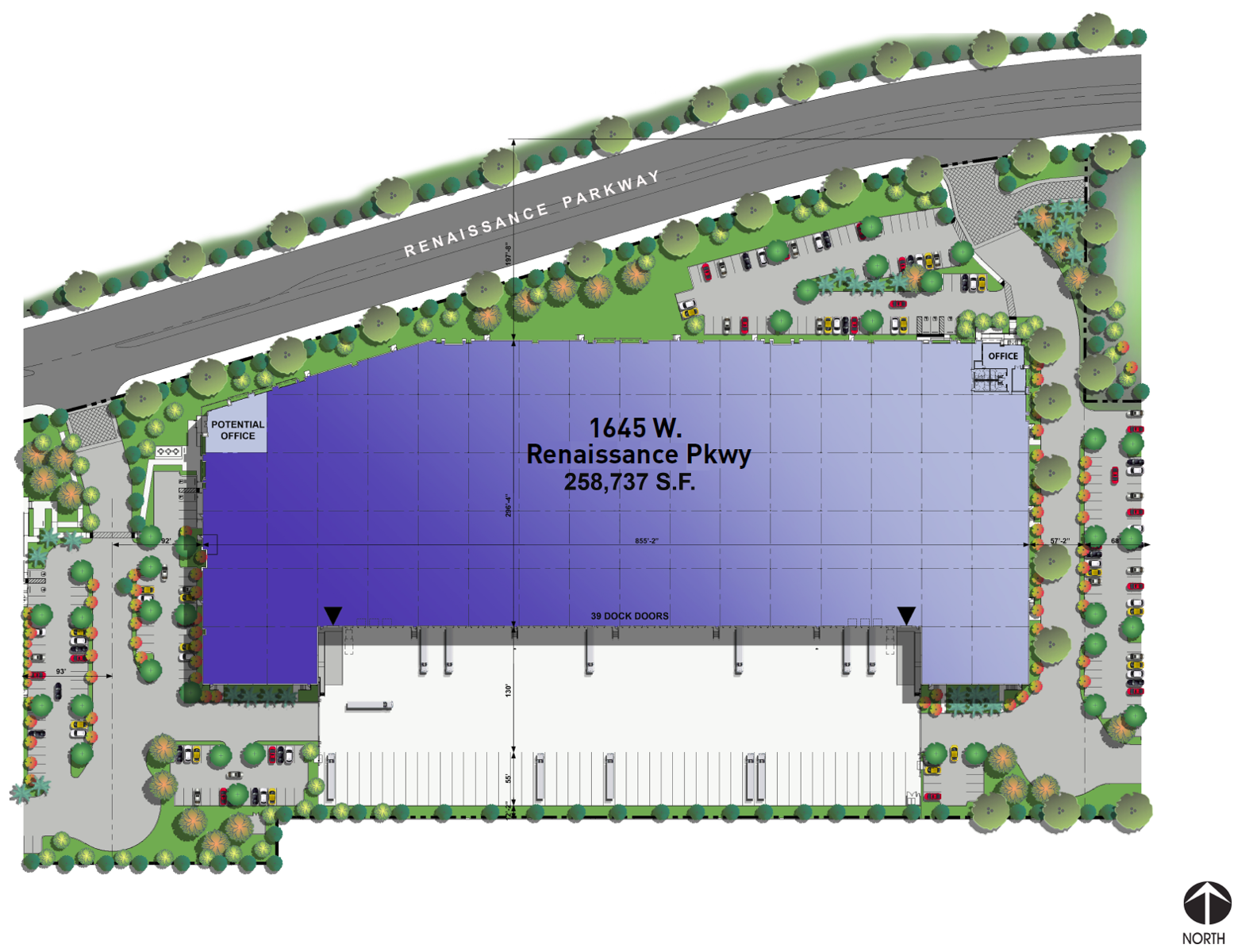 1645 W Renaissance Pkwy, Rialto Site Plan