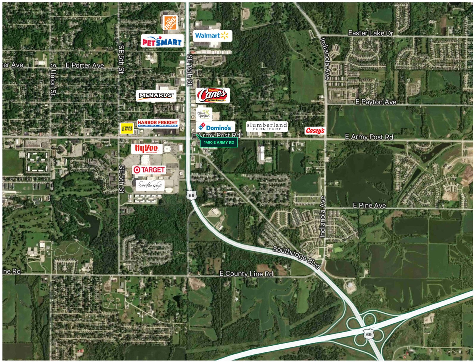 1450 E Army Post Rd-- MAP