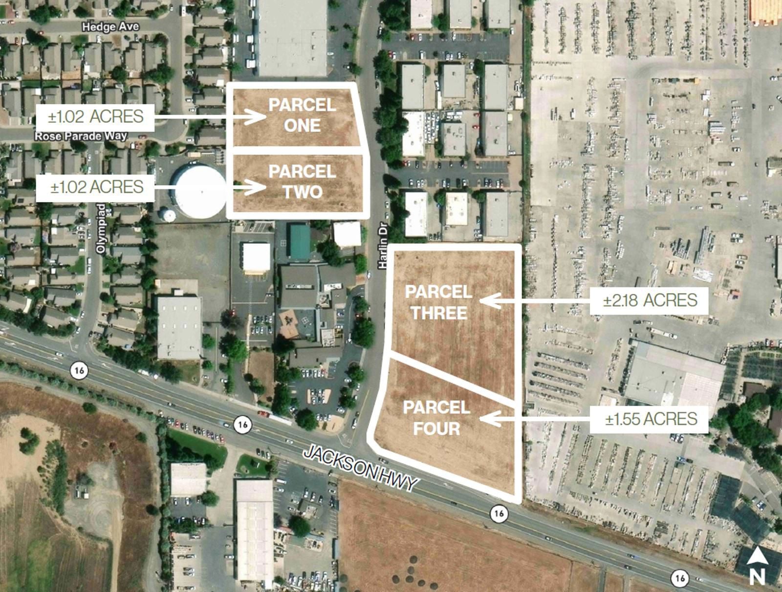 Jackson Hwy & Harlin Drive - 4 Parcels 