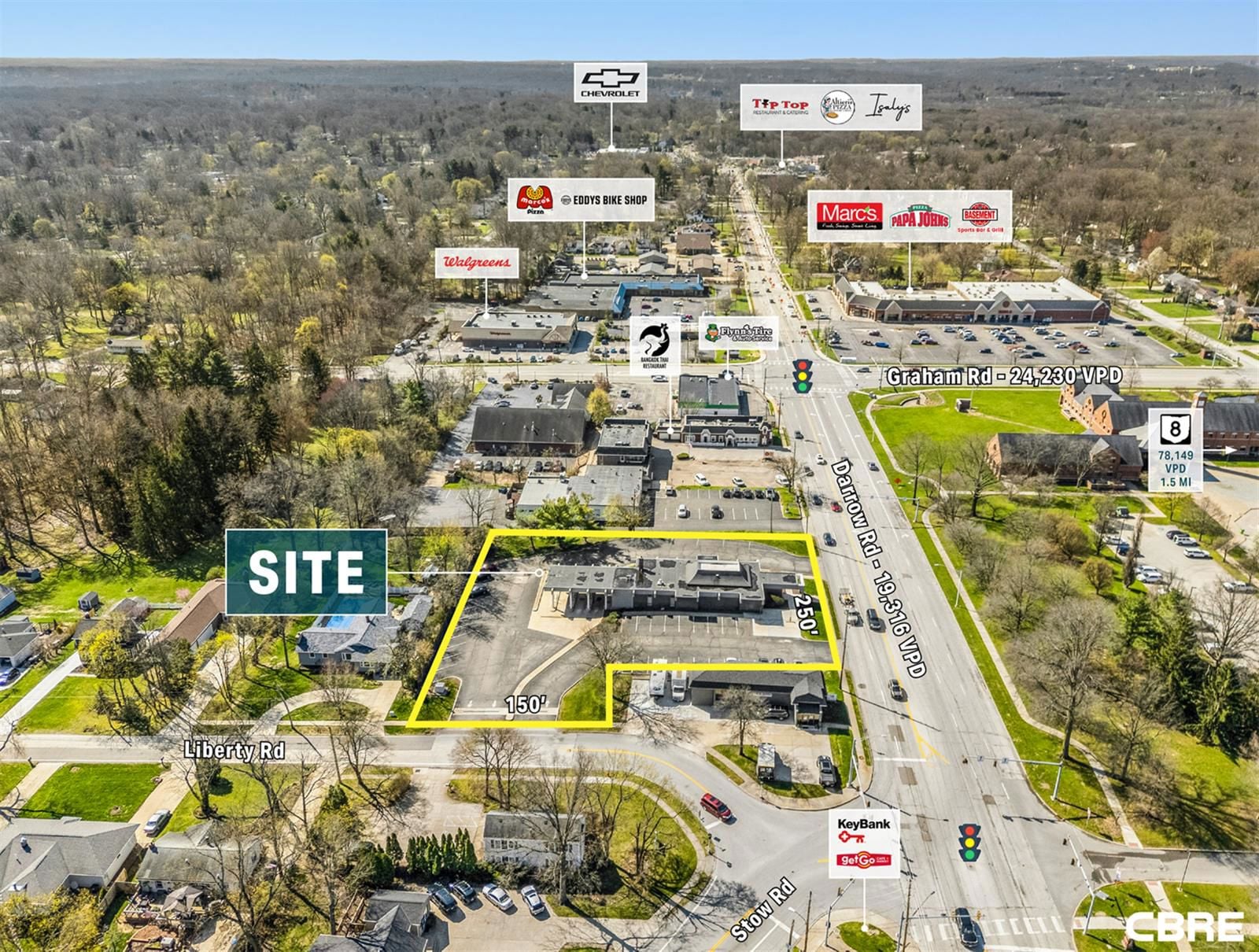 4,185 SF Freestanding Former Bank on 1.24 AC 3793 Darrow Road - Image 2