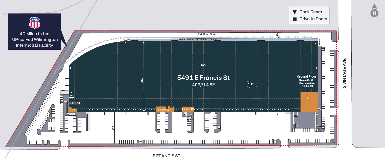 5491 E Francis St, Ontario - Site Plan