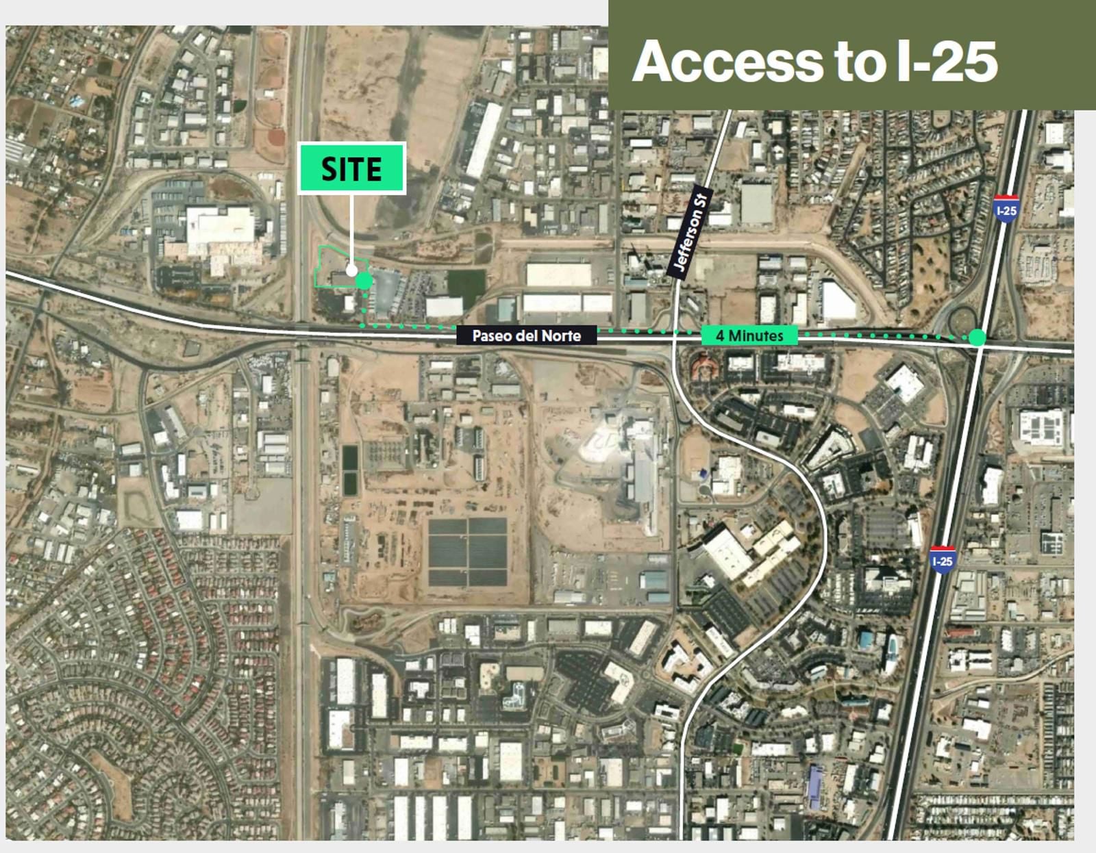 Aerial to I-25