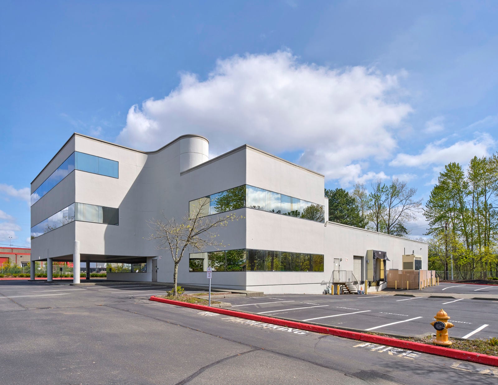 parking and side of building