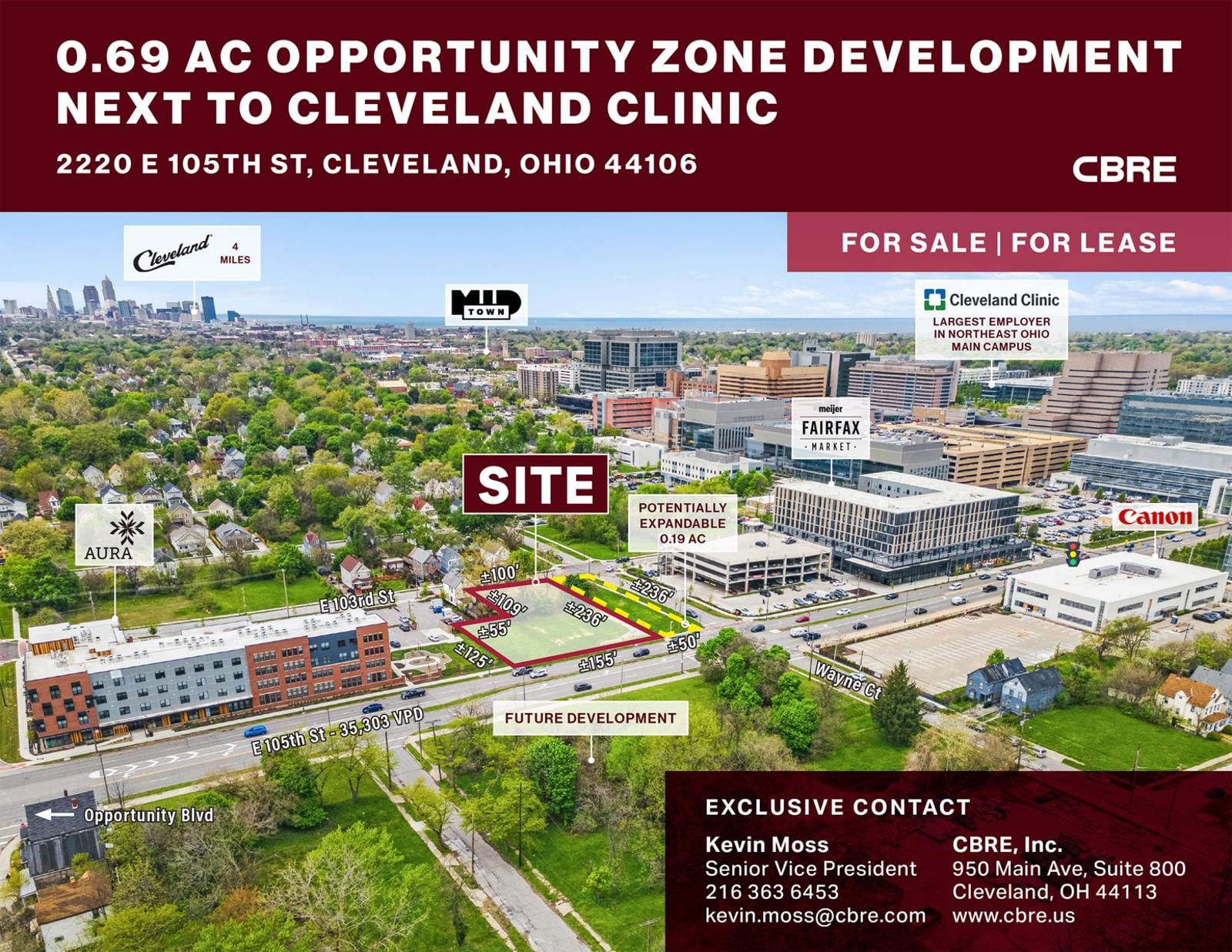 Opportunity Zone Development next to Cleveland Clinic 2220 East 105th Street - Image 1