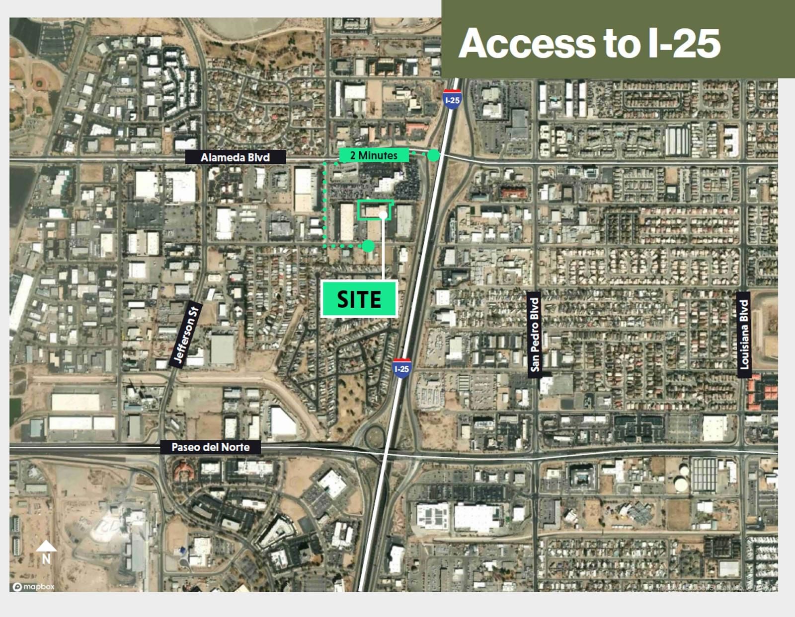Aerial access to I-25