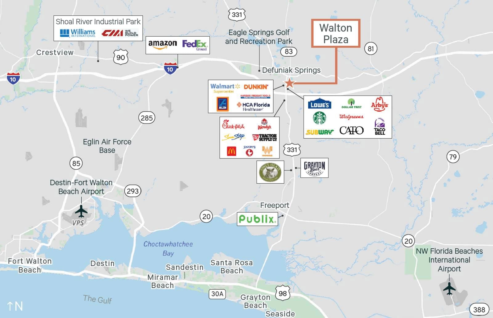 Walton Plaza - Retail Aerial