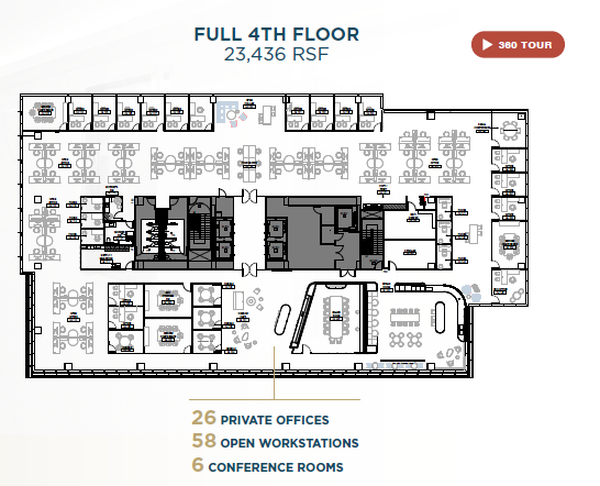 Floor 4: 23,436 RSF