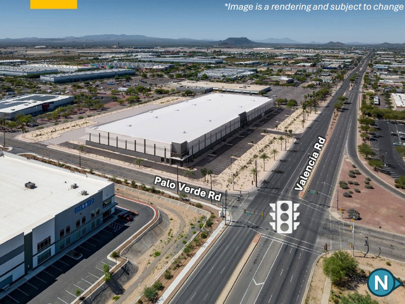 3430 E Valencia Rd - Render Aerial