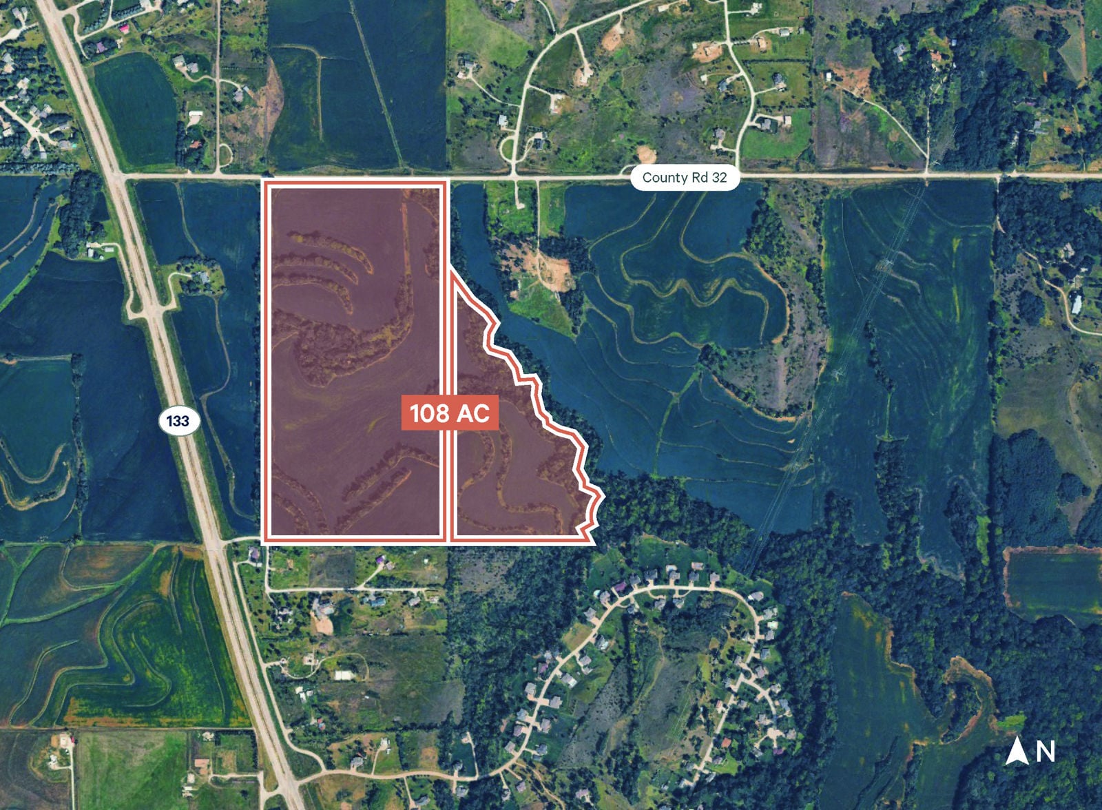 108 Acres | Blair Land | Two Parcels NE-133 & Co Rd P32, Township 2, NE 68008, USA - Image 1
