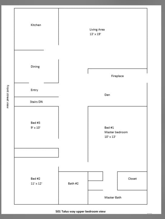 501 Talus Floor Plan Main