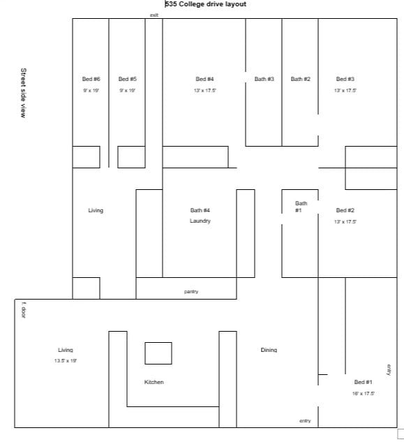535 College Floor Plan