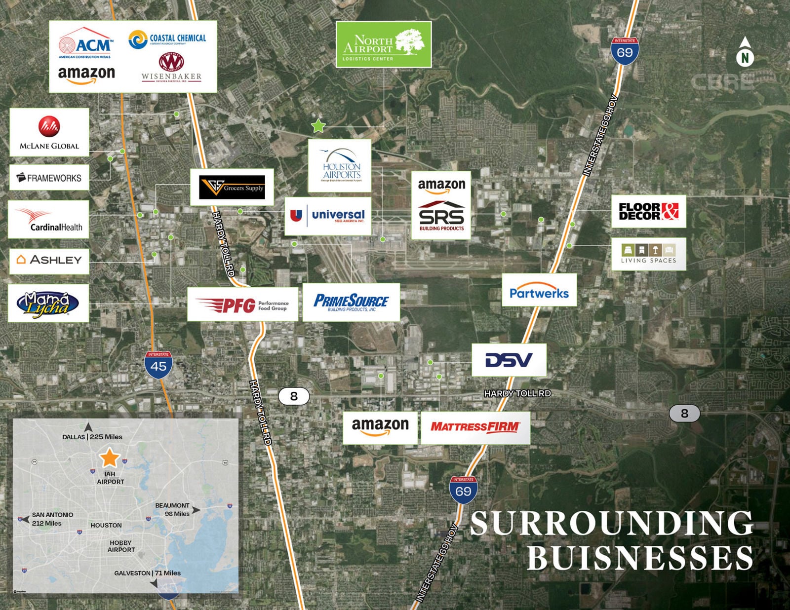 Surrounding Businesses Map