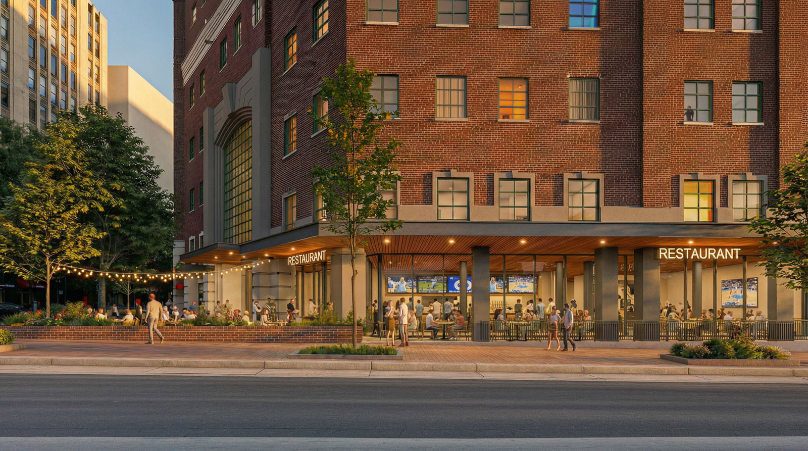 200 N. College St.-Concept Retail Renderings_View 02