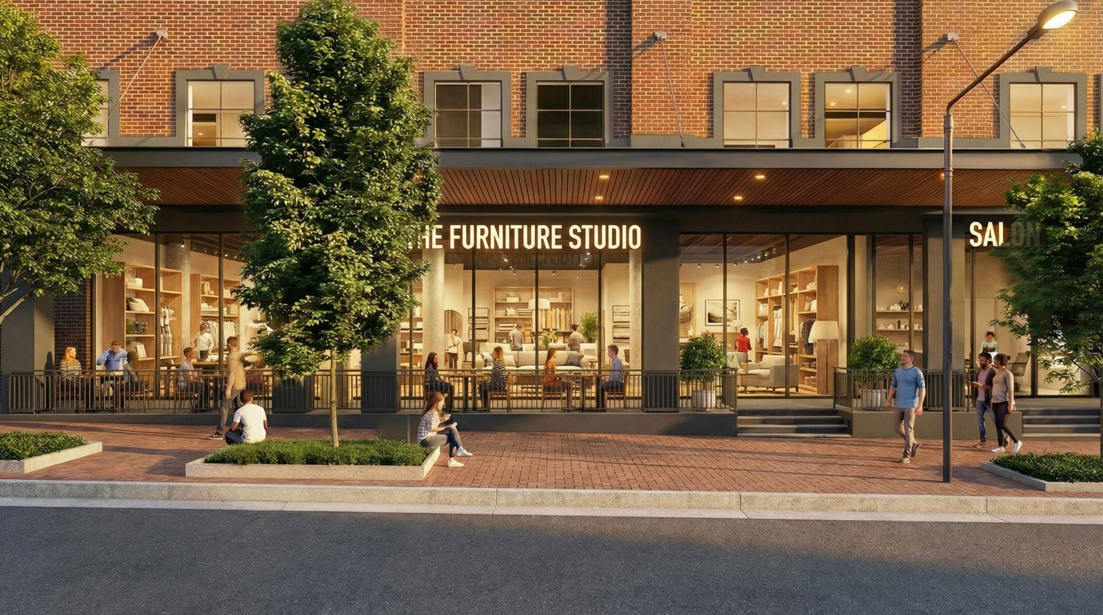 200 N. College St.-Concept Retail Renderings_View 03
