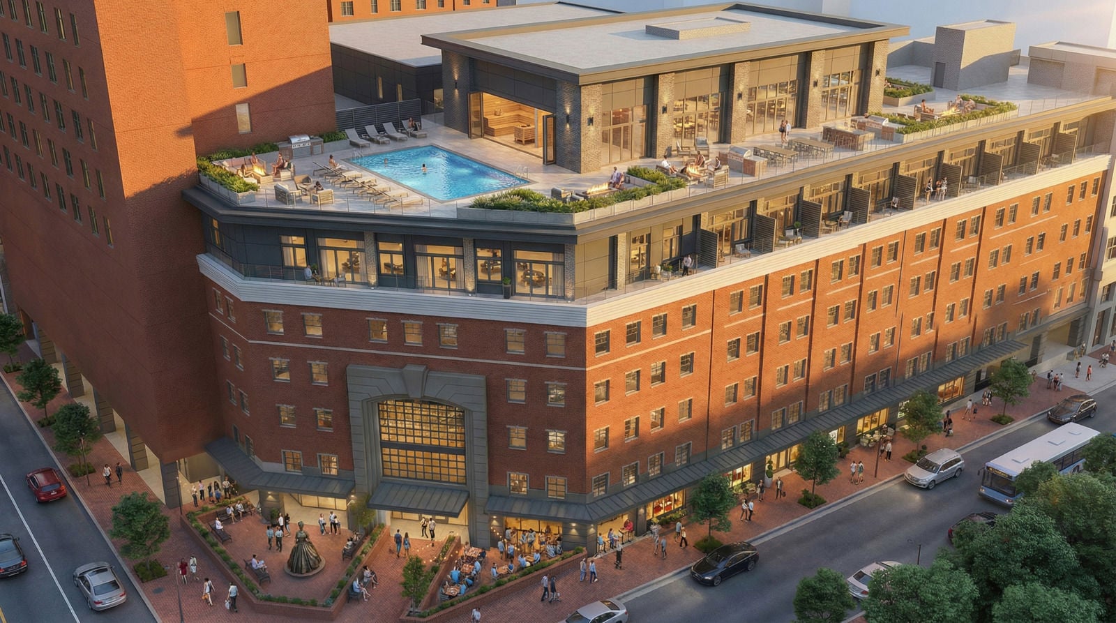 200 N. College St.-Concept Retail Renderings_View 05