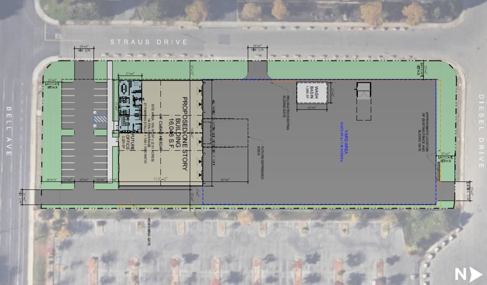Site Plan with North Arrow